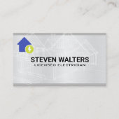 Blueprints | Symbol für Strom Visitenkarte (Vorderseite)