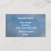 Bluer than Blue Visitenkarte (Vorderseite)