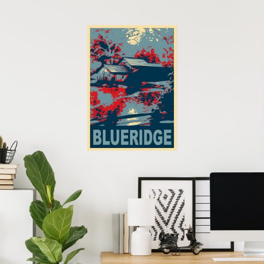 Blueridge Mountains VA, Mabry Mill Poster (Heimbüro)