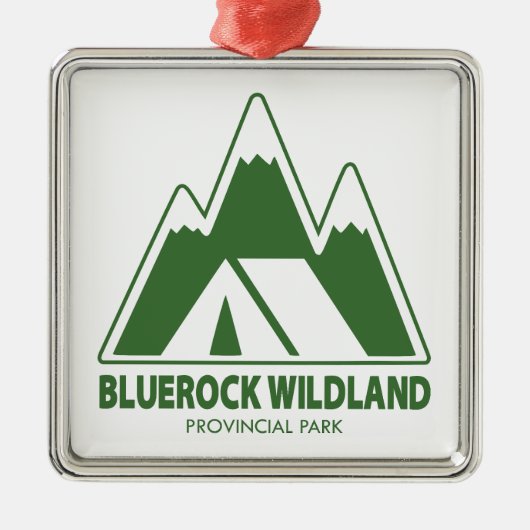Bluerock Wildland Provincial Park Camping Ornament Aus Metall (Vorne)