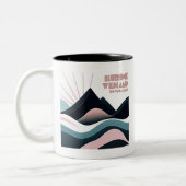 Bluerock Wildland Provincial Park Colored Hills Zweifarbige Tasse (Links)