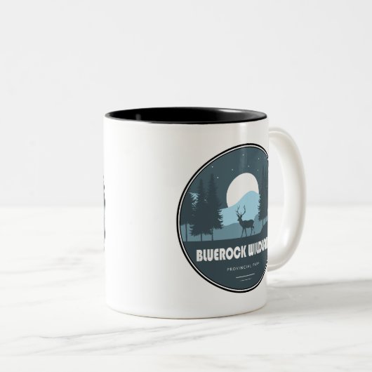 Bluerock Wildland Provincial Park Deer Zweifarbige Tasse (VorderseiteRechts)