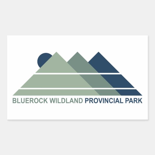 Bluerock Wildland Provincial Park Rechteckiger Aufkleber (Vorderseite)