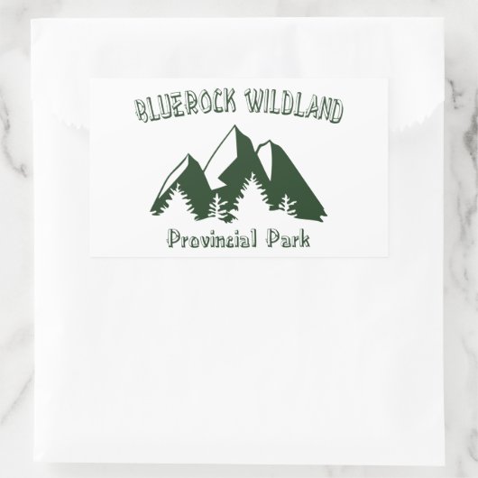 Bluerock Wildland Provinzialpark Rechteckiger Aufkleber (Tasche)