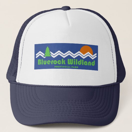 Bluerock Wildland Provinzialpark Retro Truckerkappe (Vorderseite)