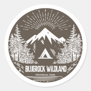 Bluerock Wildland Provinzialpark Runder Aufkleber
