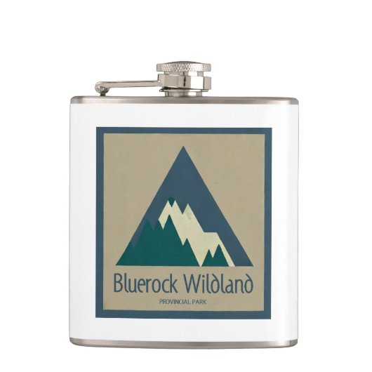 Bluerock Wildland Provinzialpark Rustic Flachmann (Vorderseite)