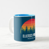 Bluerock Wildland Provinzialpark Zweifarbige Tasse (Vorderseite Links)
