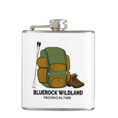 Bluerock Wildland Provinzpark Backpack Flachmann (Vorderseite)