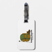 Bluerock Wildland Provinzpark Backpack Gepäckanhänger (Rückseite vertikal)