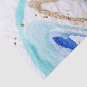 Blues 009 Abstraktes gestrichenes Tissue Seidenpapier (Ausschnitt)
