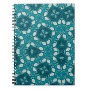 Blues Abstrakt Spiral Foto Notebook Notizblock