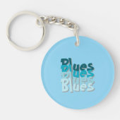Blues Acrylic Schlüsselanhänger (Vorderseite)