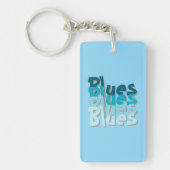 Blues Acrylic Schlüsselanhänger (Vorderseite)