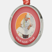 Blues am Erntedanktag Silbernes Ornament (Links)