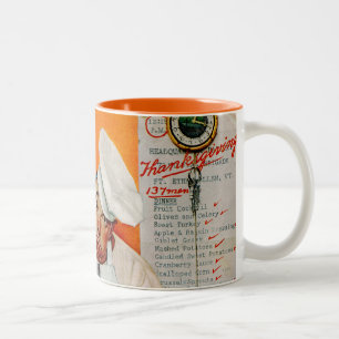 Blues am Erntedanktag Zweifarbige Tasse