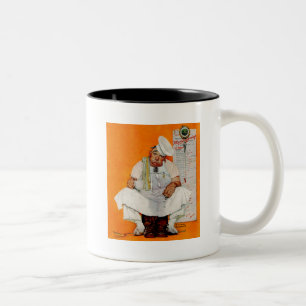 Blues am Erntedanktag Zweifarbige Tasse