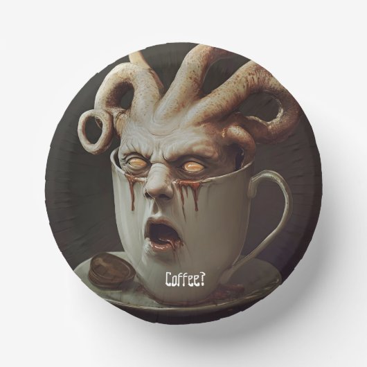 Blues am Montagmorgen Pappteller (Vorderseite)