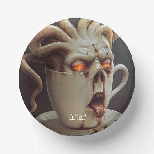 Blues am Montagmorgen Pappteller (Vorderseite)