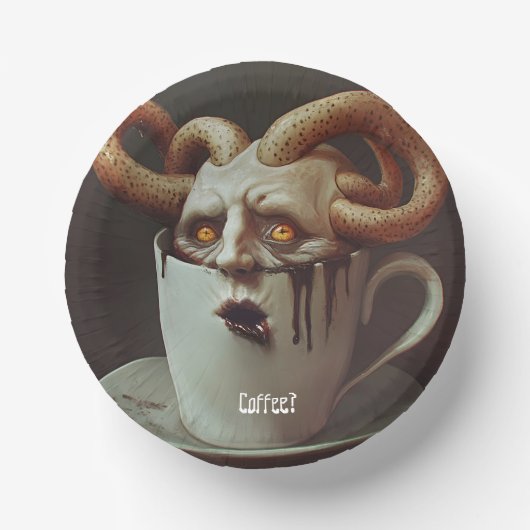 Blues am Montagmorgen Pappteller (Vorderseite)