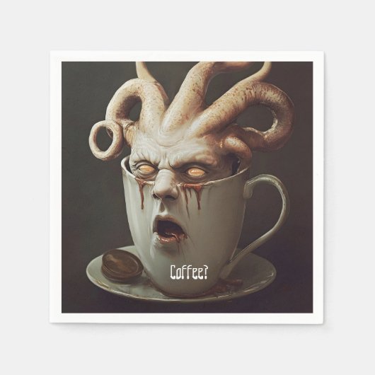 Blues am Montagmorgen Serviette (Vorderseite)