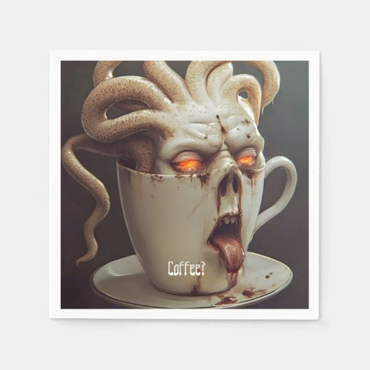 Blues am Montagmorgen Serviette (Vorderseite)