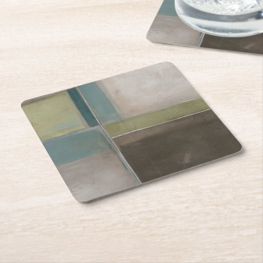 Blues an Dämmerung II Rechteckiger Pappuntersetzer (angewinkelt)