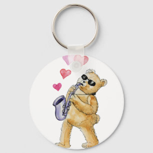 Blues Bär Schlüsselanhänger