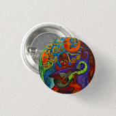 Blues bemannen ringsum Knopf Button (Vorne & Hinten)