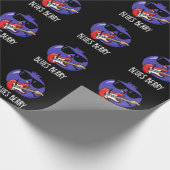 Blues Berry Funny Fruit Pun Dark BG Geschenkpapier (Ecke)