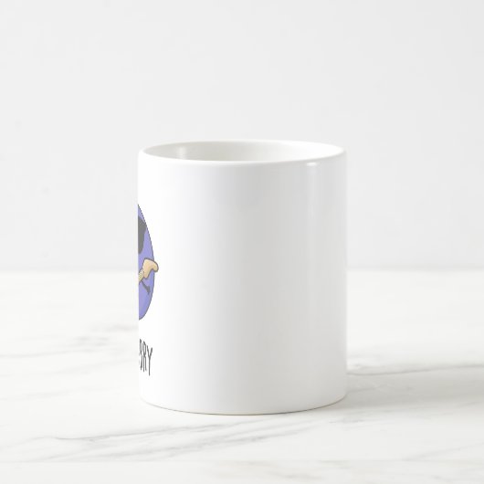 Blues Berry Funny Fruit Pun Kaffeetasse (Mittel)