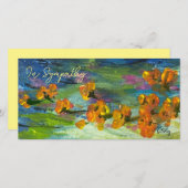 Blues Blume im Feld Vielen Dank Karte (Vorne/Hinten)