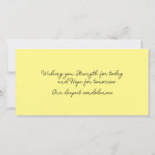 Blues Blume im Feld Vielen Dank Karte (Rückseite)