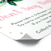 Blues Blush Gold Sage kein Baby Game Poster (Ecke)