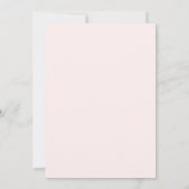 Blues Blush Gold Wedding Einladung (Rückseite)
