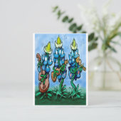Blues Bonnets Postkarte (Stehend Vorderseite)