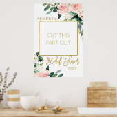 Blues-Brautparty-Foto Poster (Küche)