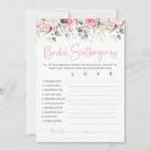 Blues-Brautparty-Spielkarte Einladung (Vorderseite)