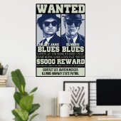 Blues Brothers Gewollt Poster (Heimbüro)