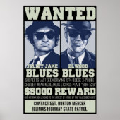 Blues Brothers Gewollt Poster (Vorne)