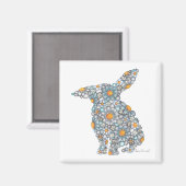 Blues Bunny Magnet (Vorderseite/Rückseite)