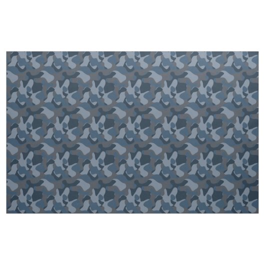 Blues Camo Stoff (Fat Quarter (45,7 x 55,9 cm))