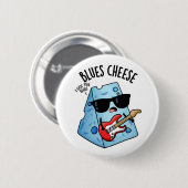 Blues Cheese Funny Food Pub Button (Vorne & Hinten)