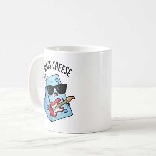 Blues Cheese Funny Food Pub Kaffeetasse (Vorderseite Links)
