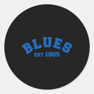 Blues Chelsea Gegründet 1905 Footbyll Fußball Runder Aufkleber