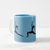 Blues Coffee Cup Zweifarbige Tasse (Vorderseite Links)