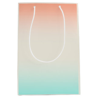 Blues Coral Linen Blends Mittlere Geschenktüte