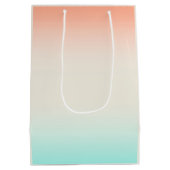 Blues Coral Linen Blends Mittlere Geschenktüte (Rückseite)