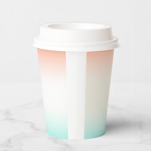 Blues Coral Linen Blends  Pappbecher (Rechts)