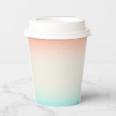 Blues Coral Linen Blends Pappbecher (Vorderseite)